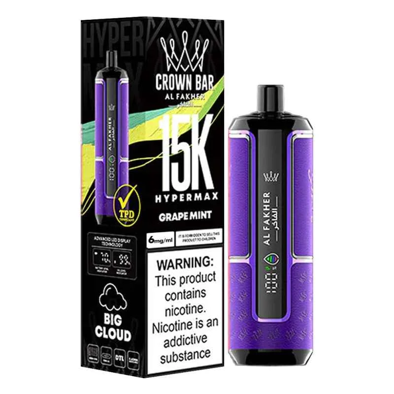 Al Fakher Crown Bar Hyper Max 15k Puffs Disposable vape - Image 19
