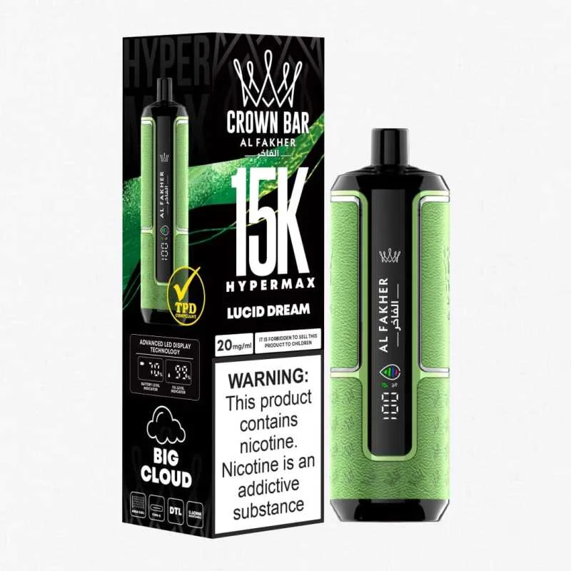 Al Fakher Crown Bar Hyper Max 15k Puffs Disposable vape - Image 4