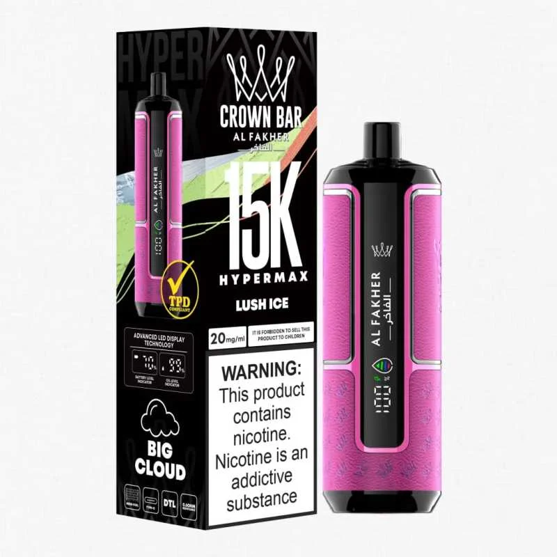 Al Fakher Crown Bar Hyper Max 15k Puffs Disposable vape - Image 5