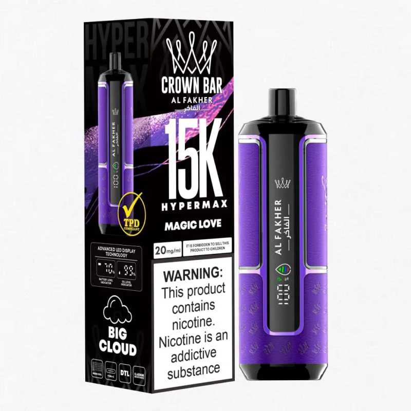 Al Fakher Crown Bar Hyper Max 15k Puffs Disposable vape - Image 12