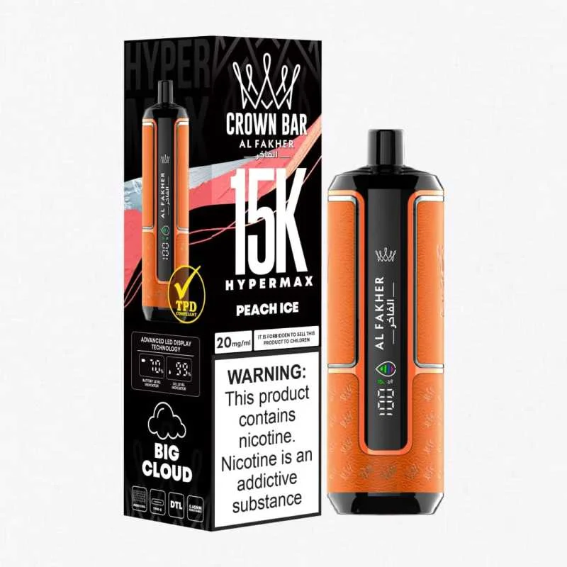 Al Fakher Crown Bar Hyper Max 15k Puffs Disposable vape - Image 6