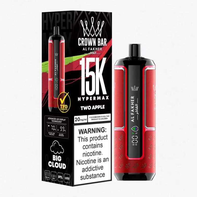 Al Fakher Crown Bar Hyper Max 15k Puffs Disposable vape - Image 2