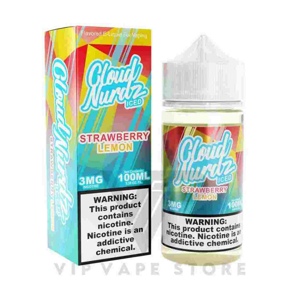 Cloud nurdz strawberry lemon iced – 100ml