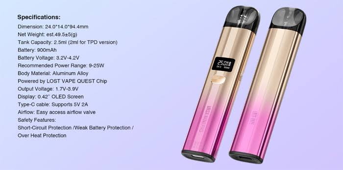 Lost Vape Ursa Nano Pro Pod Kit 25w - Image 2