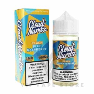 Cloud Nurdz blue raspberry peach – 100ml