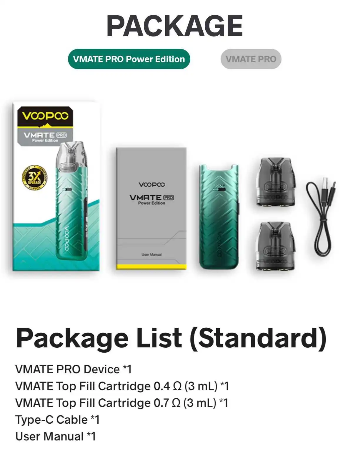 Voopoo Vmate Pro Power Edition Pod Kit - Image 4